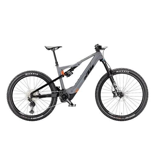 KTM MACINA KAPOHO PRO LTD FÉRFI Összteleszkópos elektromos MTB kerékpár - GREY MATT+FLAMING BLACK - több méretben