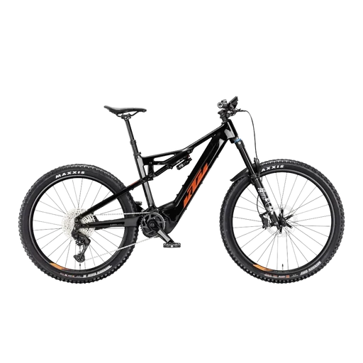 KTM MACINA KAPOHO MASTER FÉRFI Összteleszkópos elektromos MTB kerékpár - FLAMING BLACK - több méretben