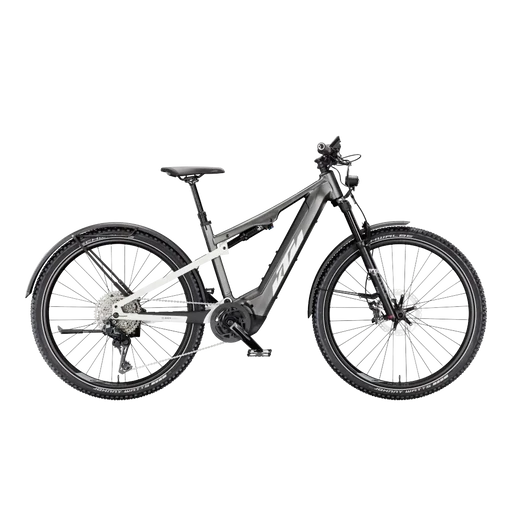 KTM MACINA CHACANA 791 LFC Di2 FÉRFI Összteleszkópos elektromos MTB kerékpár - MACHINE GREY+WHITE MATT - több méretben
