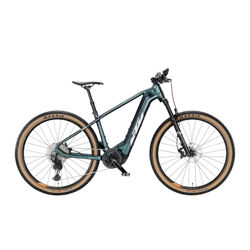 KTM MACINA TEAM 791 FÉRFI 29" Elektromos MTB kerékpár - GREEN PURPLE FLIP MATT - több méretben