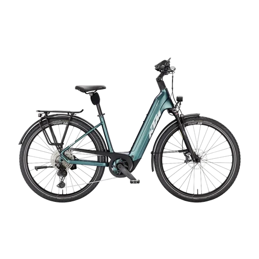 KTM MACINA STYLE 810 UNISEX Elektromos trekking- túra kerékpár - GREEN PURPLE FLIP MATT - több méretben