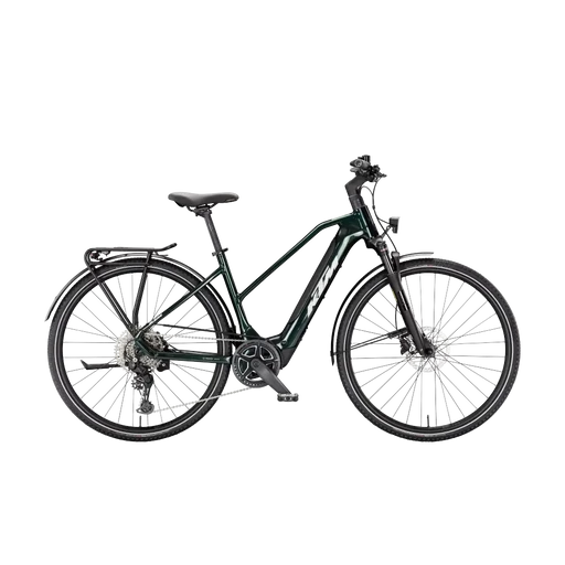 KTM MACINA SPORT SX 20 NŐI Elektromos trekking- túra kerékpár - SMARAGD BLACK - több méretben