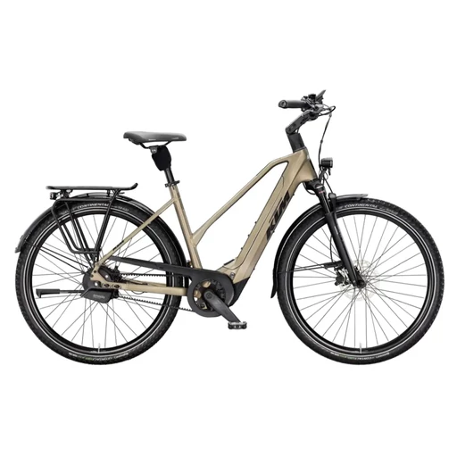 KTM MACINA CITY 810 BELT NŐI Elektromos városi kerékpár - OLIVE PEARL MATT - több méretben
