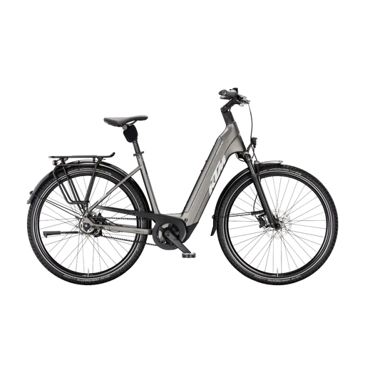 KTM MACINA CITY PX 830 BELT UNISEX Elektromos városi kerékpár - MACHINE GREY MATT - több méretben