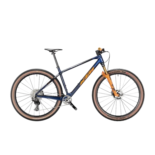 KTM MYROON EXONIC FÉRFI 29" MTB kerékpár - TRANSPARENT BLUE ON CARBON - több méretben