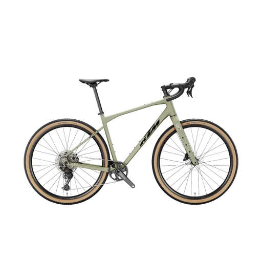 KTM GRAVELATOR 25 NŐI Gravel kerékpár - CARGO GREEN MATT - több méretben