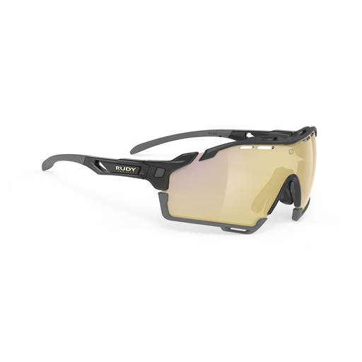CUTLINE BLACK-BLACK GREY BUMPERS/MULTILASER GOLD kerékpáros szemüveg