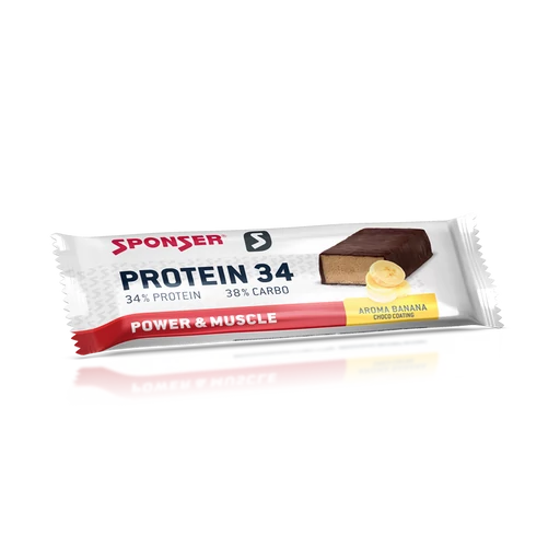 Sponser Protein 34 fehérjeszelet 40g, banán