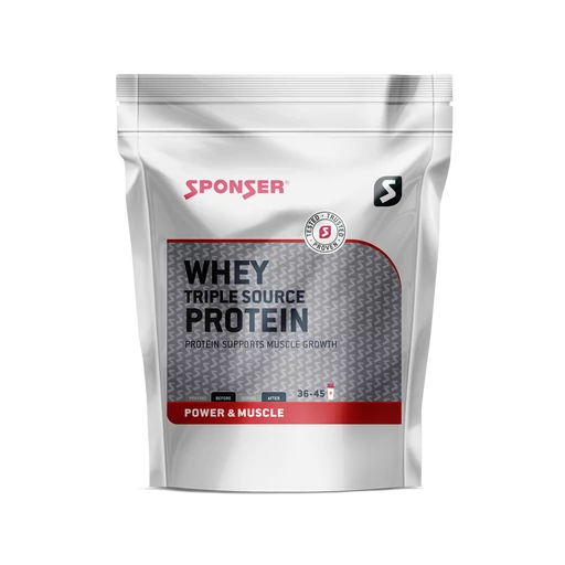 Sponser Whey Triple Source Protein fehérjepor, 500g, csokoládé ízben