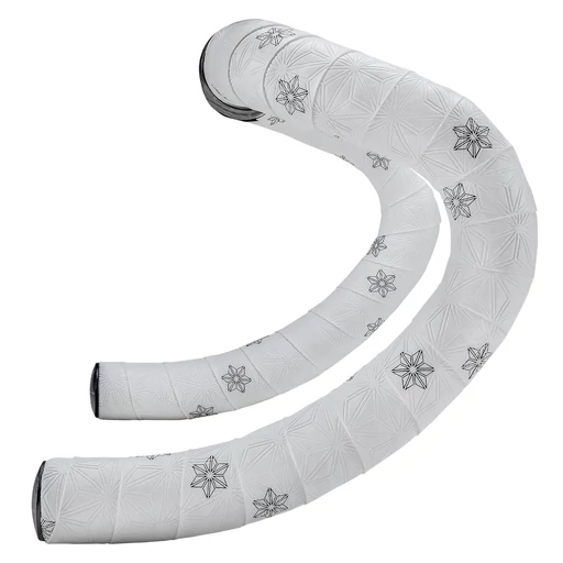 SUPACAZ BT-105 Super Sticky Kush bandázs - White w/ Black Stars + Ano Black Plugs